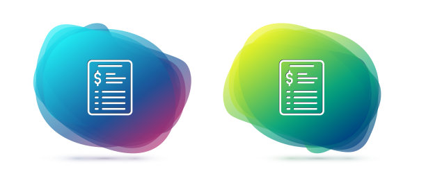 设置线美容沙龙价格表图标孤立图片下载