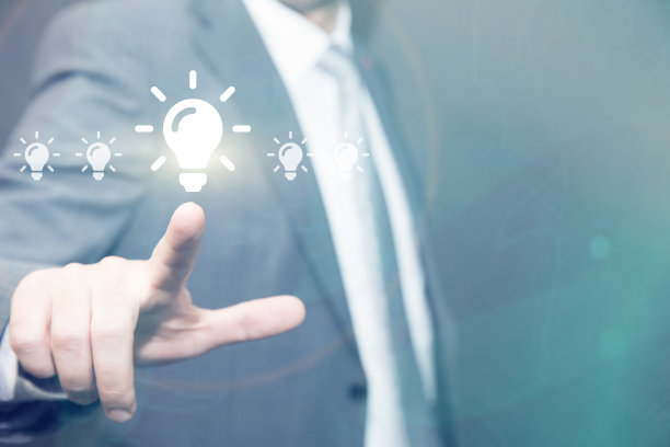 商人创意聪明点子创新商业头脑风暴图片下载