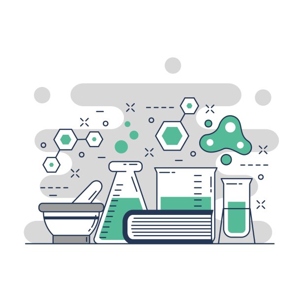 化学分子概念网站插图设计2图片下载