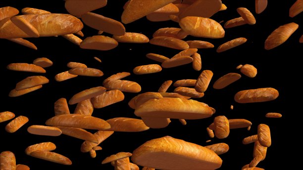 掉落的面包图片下载