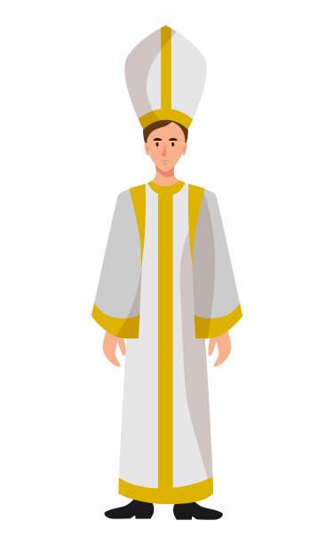 穿着梵蒂冈教堂制服的人，寺庙服务员，维克多图片下载