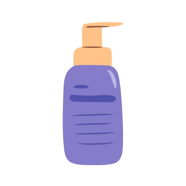 护肤品概念孤立在白色背景上。蓝色配肥皂，清洁剂图片下载