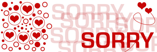 对不起，红心圈左重复文本水平图片下载