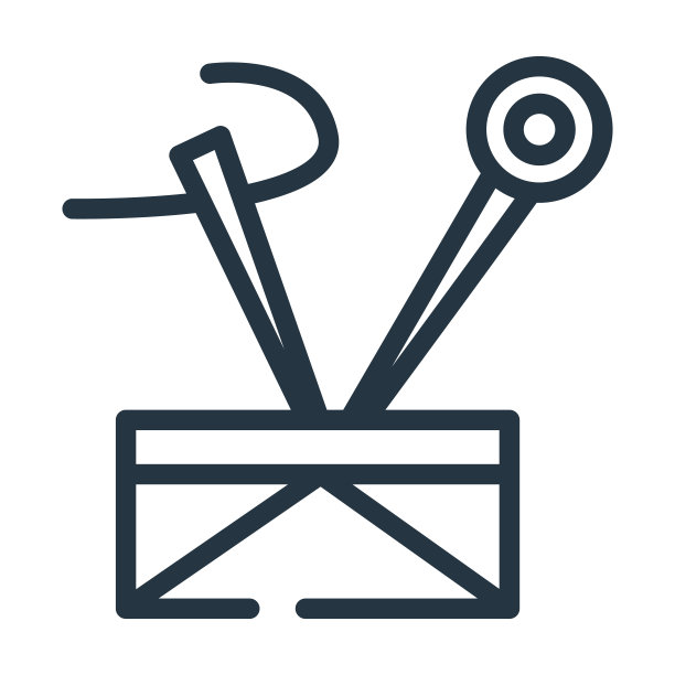 针架细线图标。别针，钢线图标从缝制概念孤立轮廓标志。矢量插图符号元素的网页设计和应用程序。图片下载