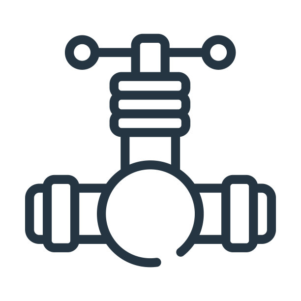 油阀细线图标。燃料、气体线性图标来自工业概念孤立的轮廓标志。矢量插图符号元素的网页设计和应用程序。图片下载