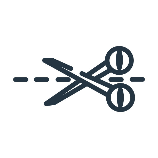 切割细线图标。切，互联网线性图标从缝制概念孤立轮廓标志。矢量插图符号元素的网页设计和应用程序。图片下载