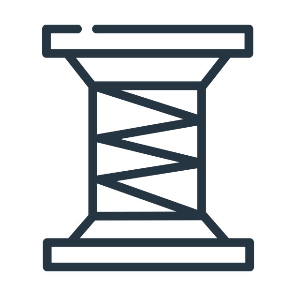 线程细线图标。线，纺织品线性图标从sew概念孤立轮廓标志。矢量插图符号元素的网页设计和应用程序。图片下载