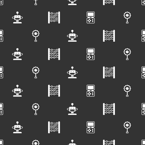 俄罗斯方块电子游戏玩具机器人宝宝拨浪鼓图片下载