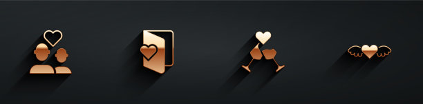 情人节情侣宣传单杯图片下载