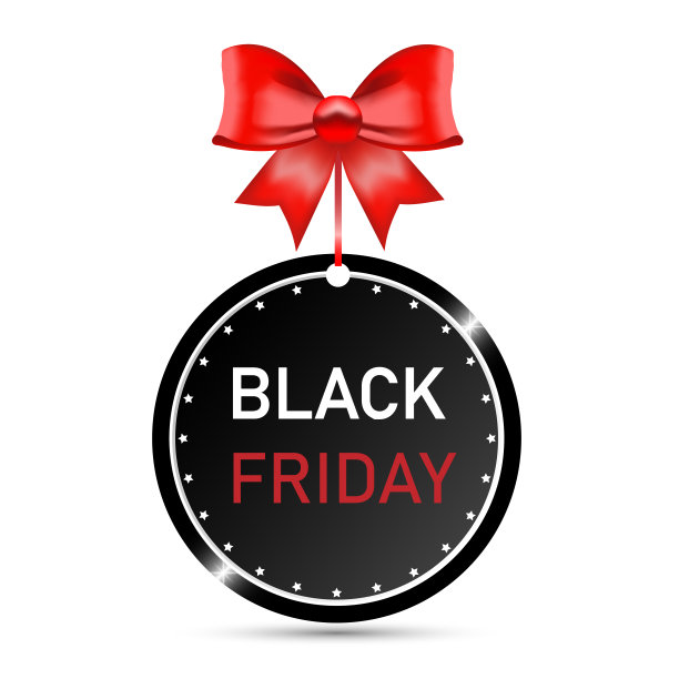 黑色星期五销售黑色标签，圆形横幅，广告，矢量图片下载