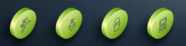 设置等距线射线枪旋转玩具图片下载