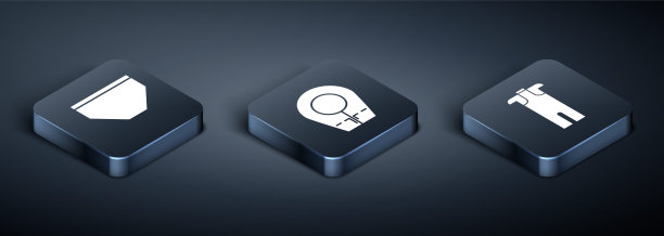 设置等距泳裤，潜水服和潜水帽图标。向量图片下载