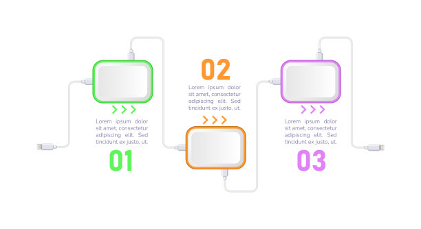 现代技术信息图表设计模板图片下载