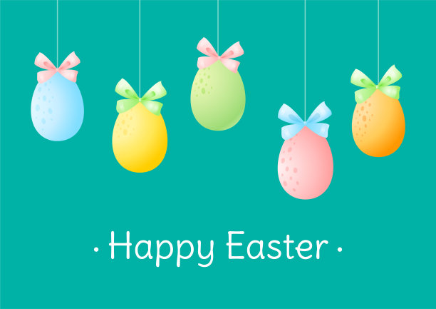 可爱的复活节贺卡图片下载