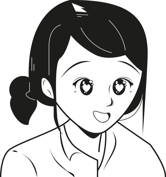 动漫快乐女人图片下载