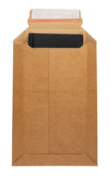 棕色信封正面和背面孤立在白色背景上。信顶视图。图片下载