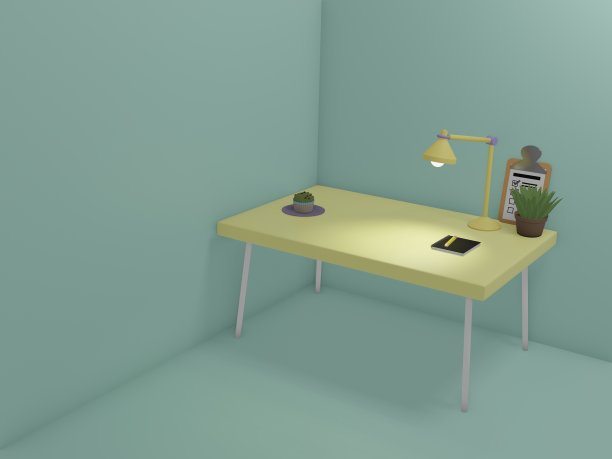 适合在家工作的办公桌空间。图片下载