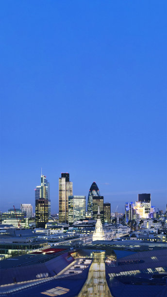 地产建筑简约大气手机海报背景图片下载