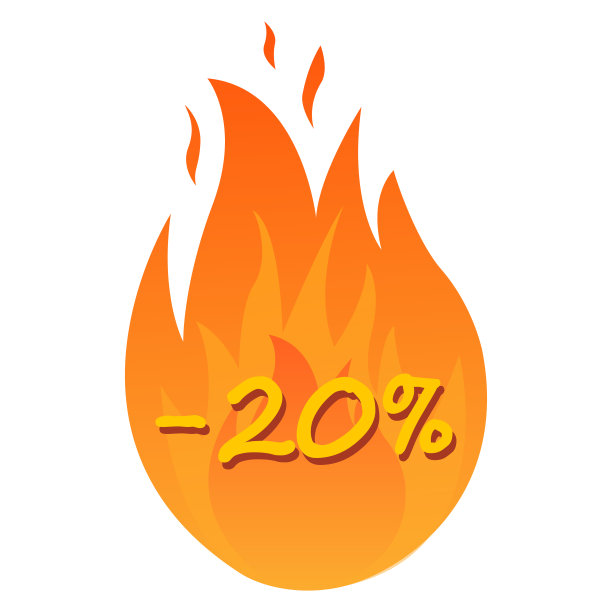 出售的图标集。折扣价格和销售设计模板。购物和低价符号。20%出售。向量图片下载