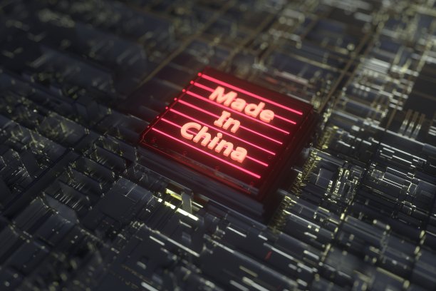 红色芯片行业图片下载