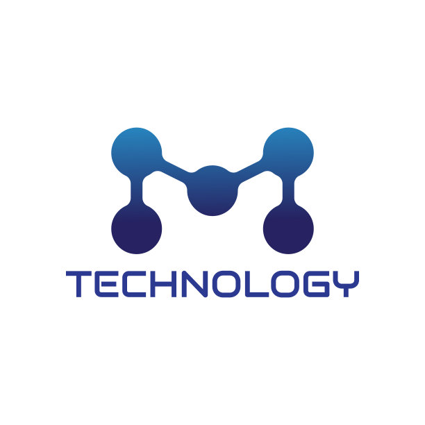 字母M技术标志设计图片下载