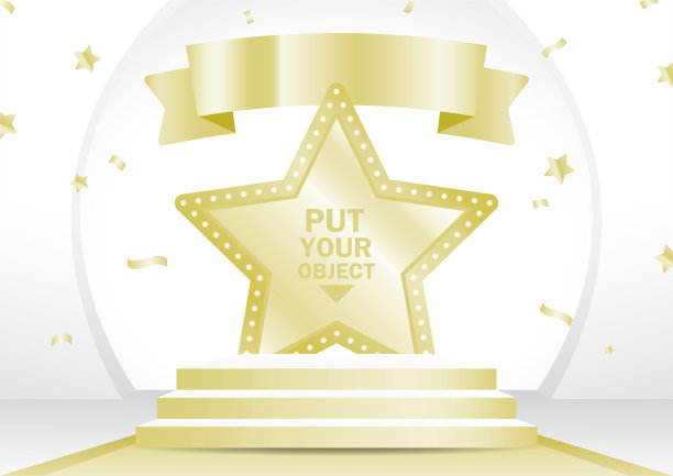 金星舞台展示奢华丝带图片下载