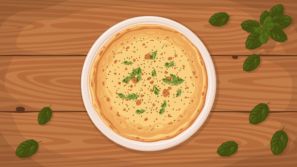 意大利风格的比安卡披萨。图片下载