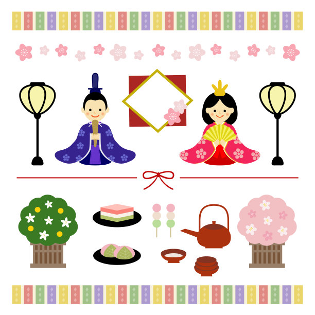 日本玩偶节“女儿节”插图图片下载