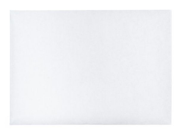 空白信封孤立在白色背景上图片下载