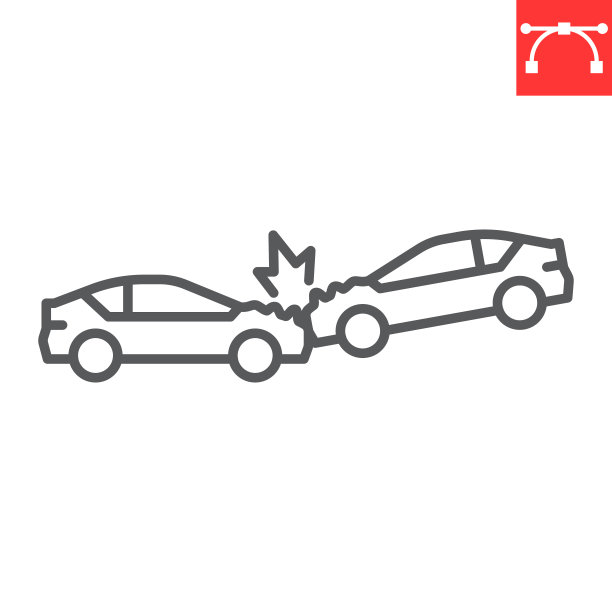 汽车碰撞线图标图片下载