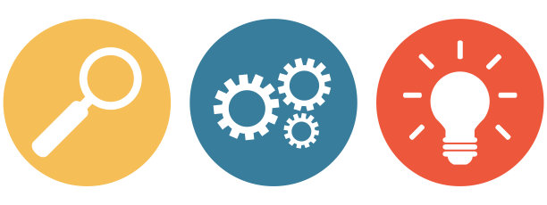 彩色横幅与3按钮:创造性的解决方案图片下载