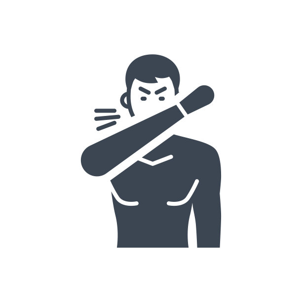 咳嗽相关矢量字形图标图片下载