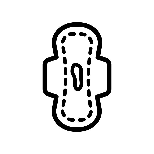 卫生巾线条图标图片下载