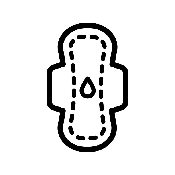 卫生巾线条图标图片下载