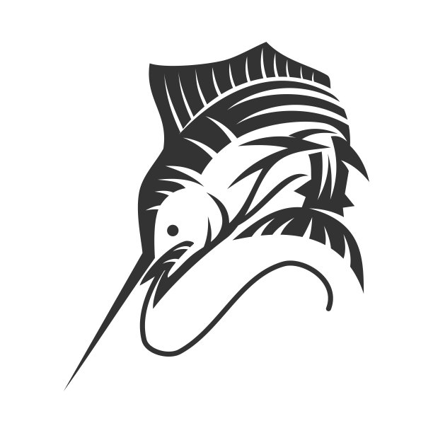 马林鱼运动马林鱼业务图标插图品牌标识图片下载