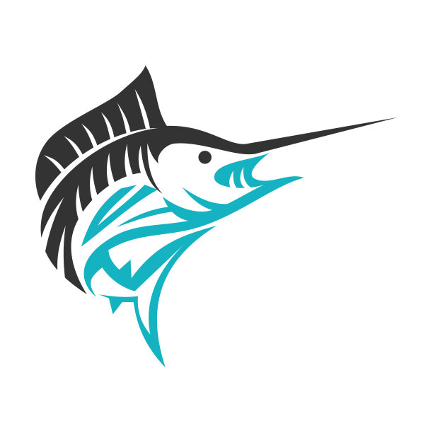 马林鱼业务图标插图品牌标识图片下载