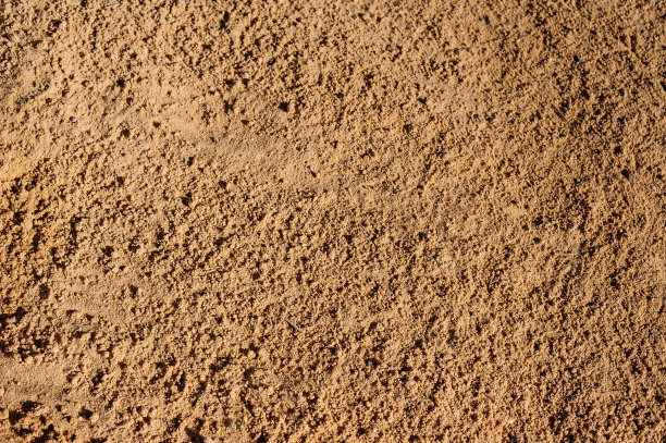 沙滩的俯视图。彩砂图片下载