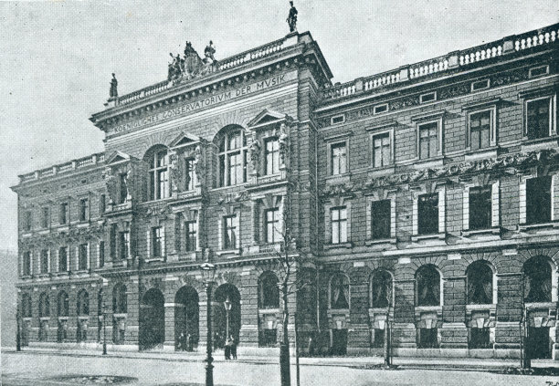 莱比锡音乐学院1894年，莱比锡音乐学院的建筑图片下载