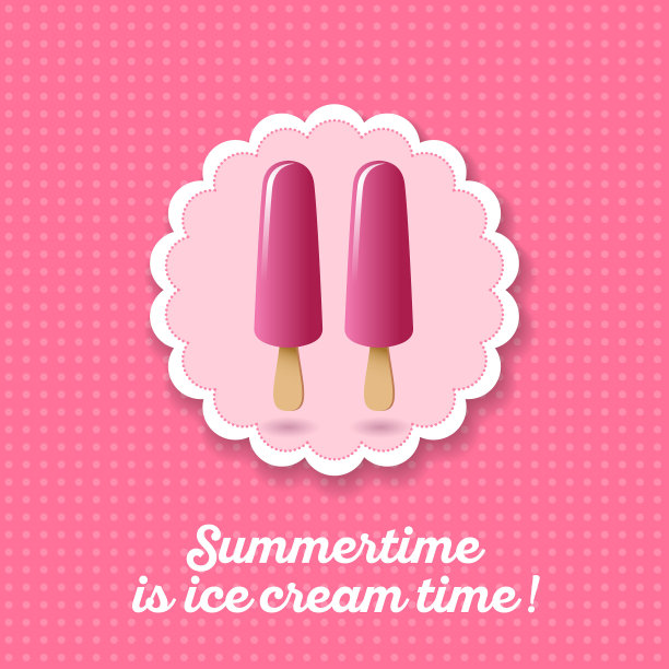 两个小覆盆子冰淇淋。水果冰淇淋。夏天是冰淇淋的季节!图片下载