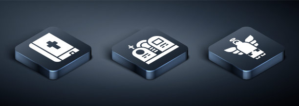 设置等距圣经书，圣诞天使和墓碑图标的坟墓。向量图片下载