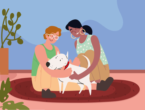 照顾狗的人图片下载