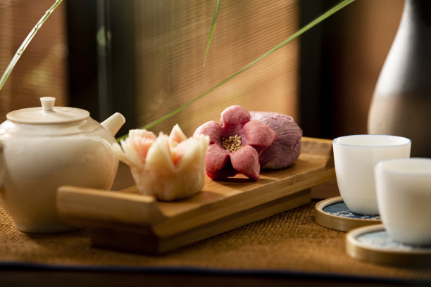 中国传统食品和中国茶图片下载