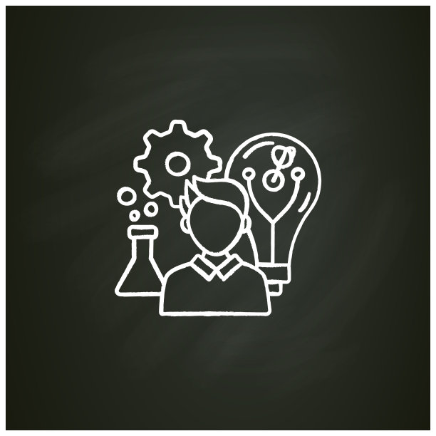 创新文化粉笔图标图片下载