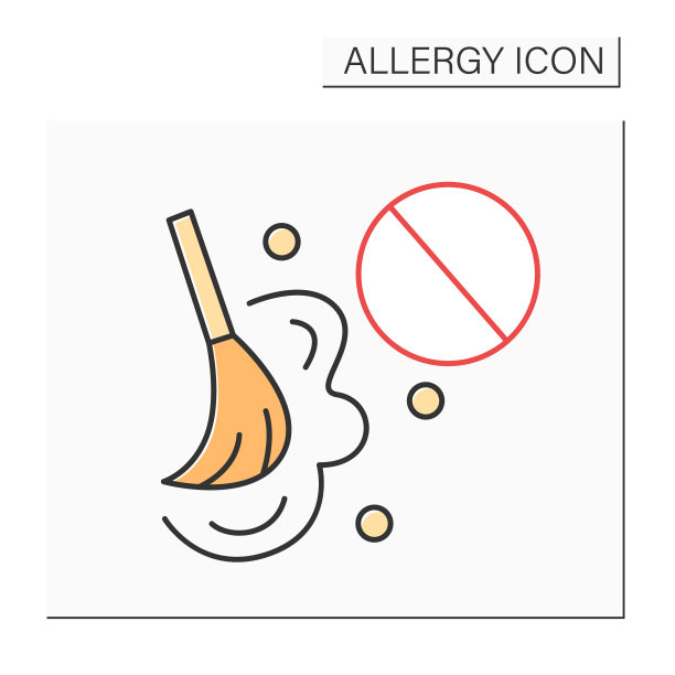 粉尘过敏颜色图标图片下载