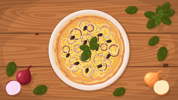 阿根廷风格的披萨盘。图片下载