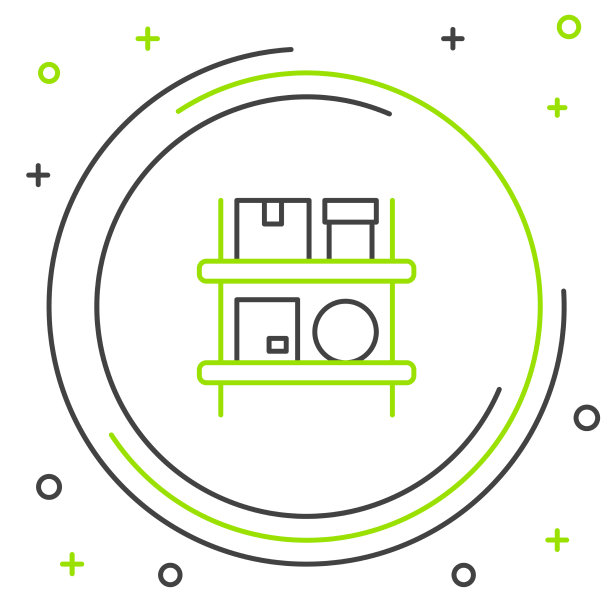 货架图标上的盒子排列仓库内部图片下载