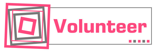 志愿者粉灰色的边界水平图片下载