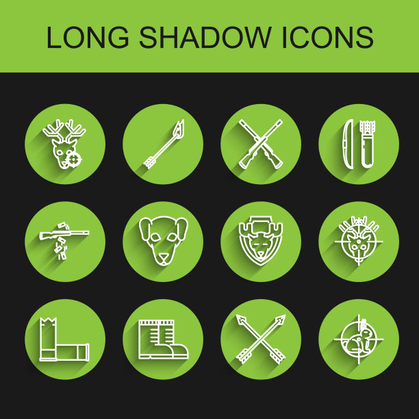 设置线墨盒猎人靴鹿与图片下载