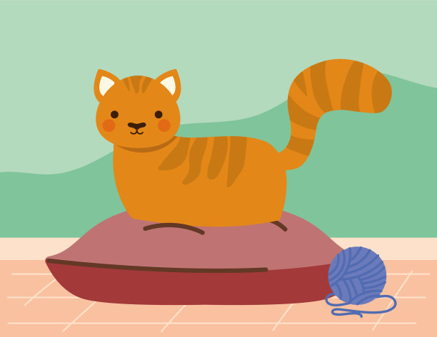 宠物猫和玩具图片下载