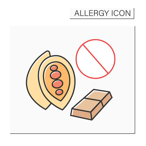 对食物颜色过敏图标图片下载